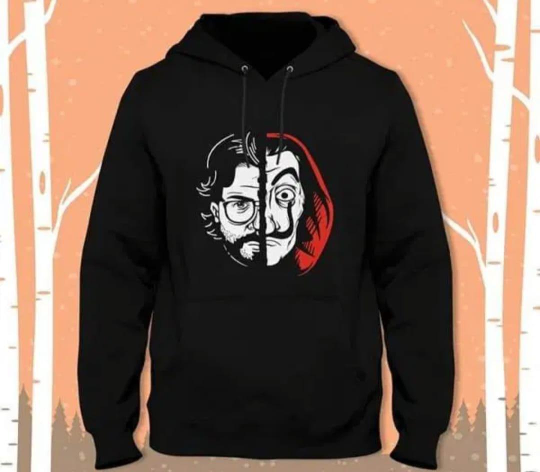 1 Pc Men's Cotton Fleece Money Heist Hoodie