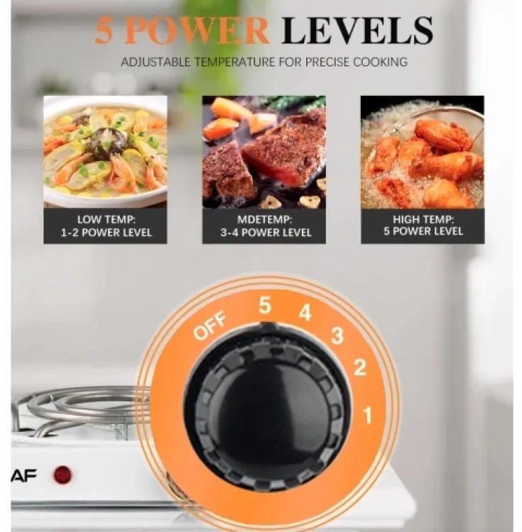 1 Pc Electric Stove with Sensitive Knob & Touch Control - Ultimate Kitchen Convenience