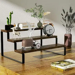 Elegant Wooden Kitchen Rack - 1 Pc Spices Organizer